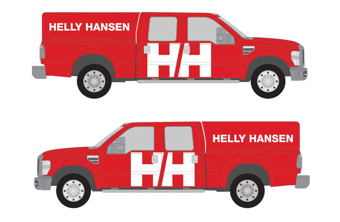Helly Hansen- Vehicle Wrap rendering