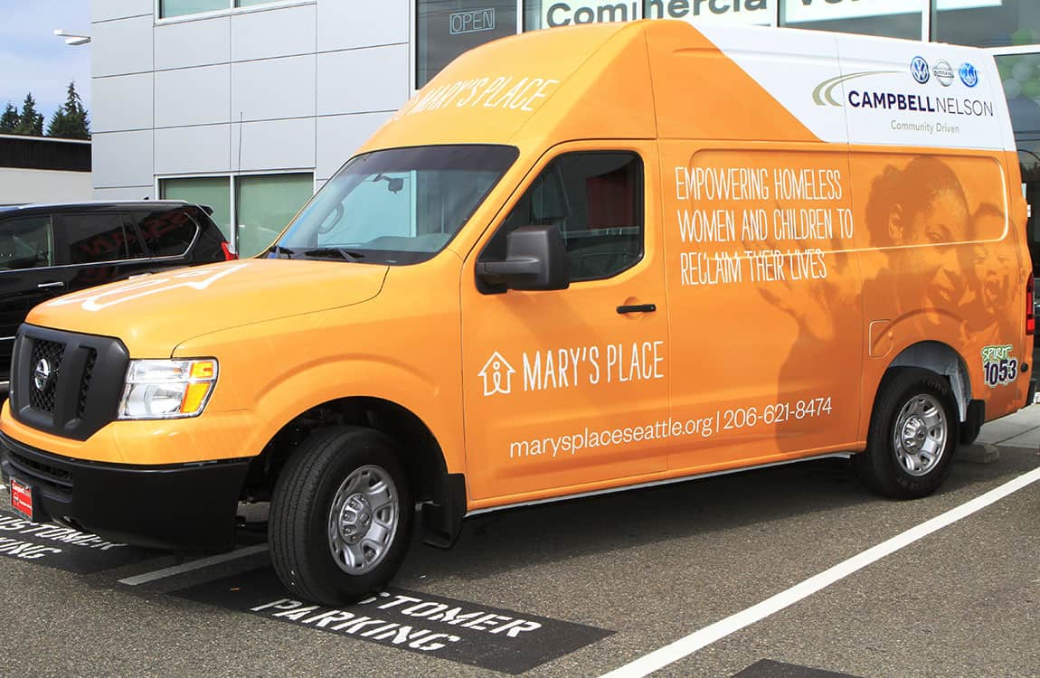 Mary's Place- NV2500 van wrap