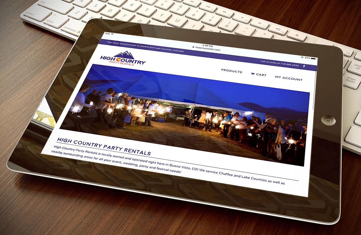 High Country Party Rentals- Website