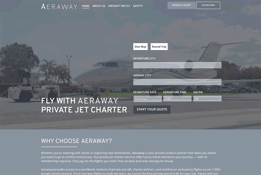 Aeraway- Website